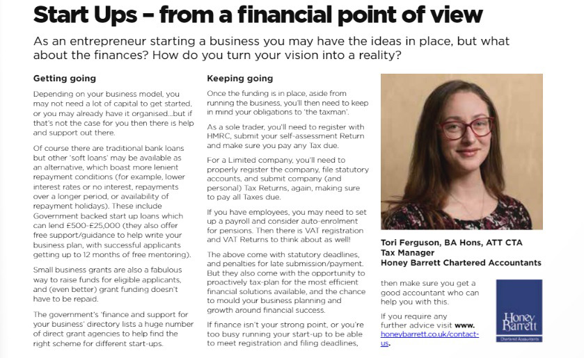 Start ups - from a financial point of view